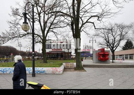 Berlin, Germany, Kurt Schumacher Platz in Berlin-Reinickendorf Stock Photo