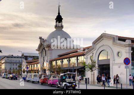 Time Out Market inside Mercado da Ribeira in Cais do Sodre neighborhood, Lisbon, Portugal Stock Photo