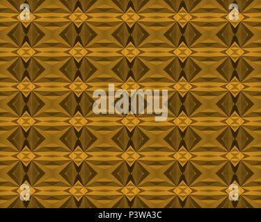 Orange (Citrus; Pantone 14-0955) seamless, tile-able geometric pattern, made from a picture of origami. Stock Vector