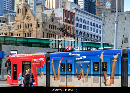 Australia,  Melbourne, St. Kilda Road, Victoria, tramway, visitor centre Stock Photo