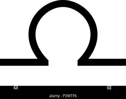 Libra symbol zodiac icon black color vector I flat style simple image ...