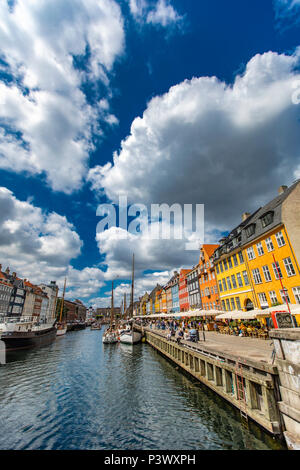 Detail from Nyhavn in Copenhagen, Denmark Stock Photo