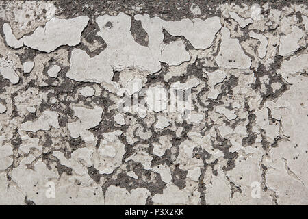 Abandoned wall painted white. Background texture. Stock Photo