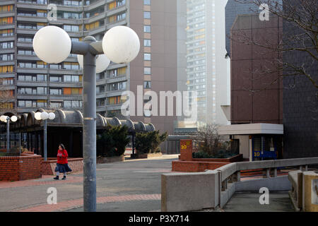 Mannheim, Germany, residential development Neckarpromenade in Mannheim Stock Photo