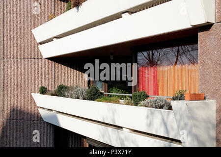 Mannheim, Germany, residential development Neckarpromenade in Mannheim Stock Photo