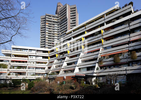 Mannheim, Germany, residential development Neckarpromenade in Mannheim Stock Photo