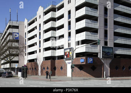 Hamburg, Germany, parking garage in Hamburg-Mitte Stock Photo