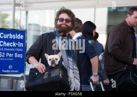 Original Film Title: DUE DATE.  English Title: DUE DATE.  Film Director: TODD PHILLIPS.  Year: 2010.  Stars: ZACH GALIFIANAKIS. Credit: WARNER BROS PICTURES / GORDON, MELINDA SUE / Album Stock Photo