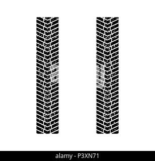Tire truck simple vector design isolated on white Stock Vector