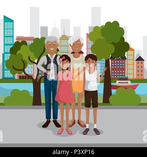 family members outdoors characters Stock Vector Image & Art - Alamy