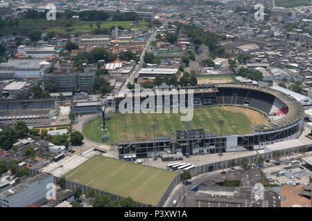 Vista aérea do estádio São Januário do Clube de Regatas Vasco da Gama no Rio de Janeiro. Stock Photo