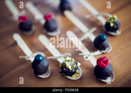 arranged desserts for wedding party Stock Photo