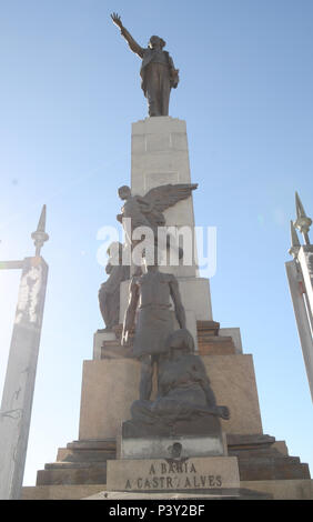 Monumento a Castro Alves (Praça do mesmo nome), em Salvador. Stock Photo