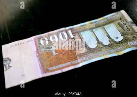 image of a denar macedonian curency , banknote Stock Photo