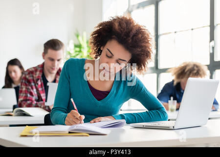 Portrait of an African American millennial student smiling Stock Photo