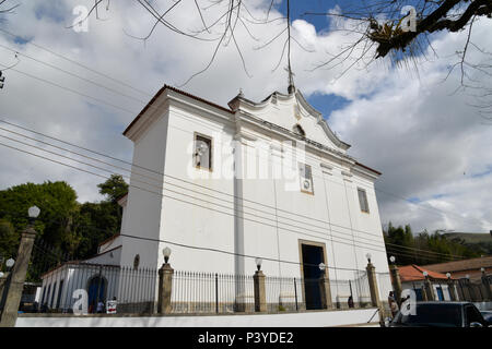 Conservatória é a cidade da serenata, a 142 km do Rio de Janeiro, com 4.000 habitantes e fica no vale do café. Igreja Matriz de Santo Antônio. Stock Photo