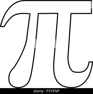 Pi 314 math mathematical constant sign or symbol Vector Image Stock ...