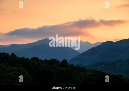 View towards Little Langdale in the Lake District Stock Photo