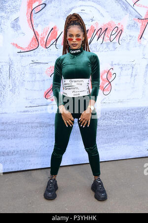 IAMDDB attending the Serpentine Summer Party 2018 held at the Serpentine Galleries Pavilion, Kensington Gardens, London. PRESS ASSOCIATION Photo. Picture date: Tuesday June 19, 2018. Photo credit should read: Ian West/PA Wire Stock Photo