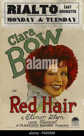 Red Hair (Paramount, 1928) Poster / Lobby Card Clara Bow File Reference ...