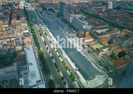 TURIN, ITALY - June 18, 2018: Torino Porta Susa railway station, the main central station of the city Stock Photo