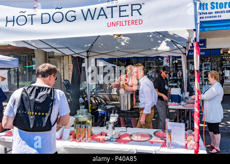 Unfiltered, Hot Dog water. Consumer awareness art installation by