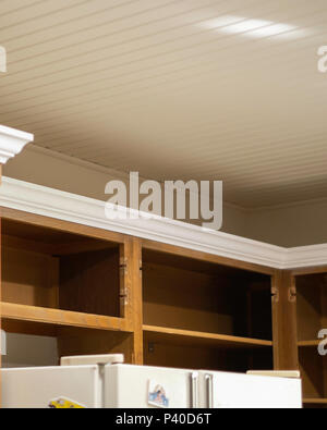 Old Kitchen Cabinets With Doors Removed In Preparation Of Painting