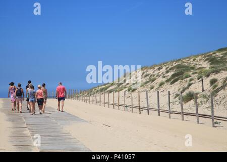 Plage de l'Horizon Cap Ferret Aquitaine France Stock Photo