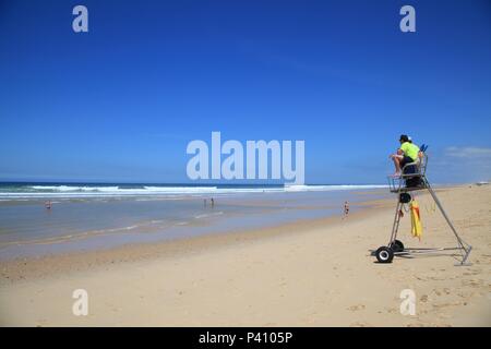 Plage de l'Horizon Cap Ferret Aquitaine France Stock Photo