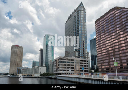 Modern architecture of downtown Tampa, Florida, USA Stock Photo