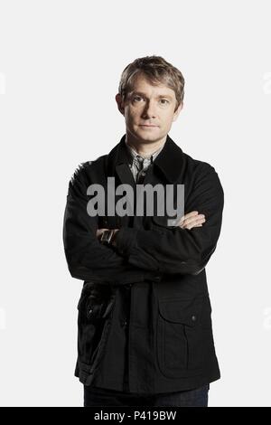 Original Film Title: SHERLOCK.  English Title: SHERLOCK.  Film Director: PAUL MCGUIGAN.  Year: 2010.  Stars: MARTIN FREEMAN. Credit: HARTSWOOD FILMS/BBC WALES / Album Stock Photo