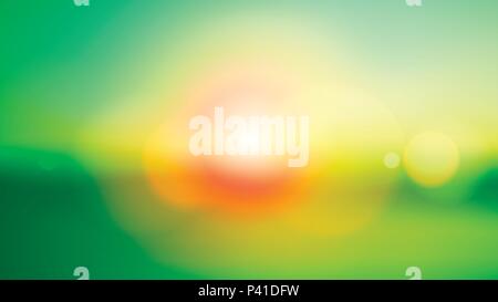 Colorful blurred background with lens effects. Vector illustration. Stock Vector