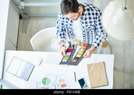 Creative stylist working with palettes Stock Photo