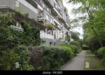 Berlin, Germany, residential complex in the Kruckenbergstrasse in Berlin-Mariendorf Stock Photo