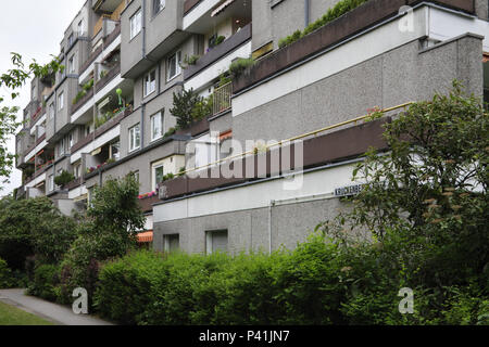 Berlin, Germany, residential complex in the Kruckenbergstrasse in Berlin-Mariendorf Stock Photo