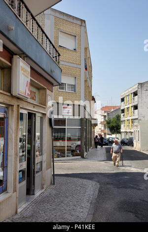 Caldas da Rainha, Portugal, alleys in Caldas da Rainha Stock Photo