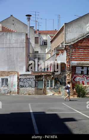 Caldas da Rainha, Portugal, residential building in Caldas da Rainha Stock Photo