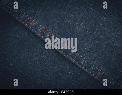 Close up denim jeans texture background with space use for texts display Stock Photo