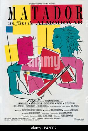 PEDRO ALMODOVAR, MATADOR, 1986 Stock Photo - Alamy