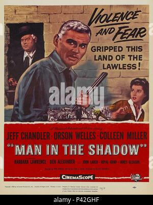 Original Film Title: MAN IN THE SHADOW.  English Title: MAN IN THE SHADOW.  Film Director: JACK ARNOLD.  Year: 1957. Credit: UNIVERSAL PICTURES / Album Stock Photo