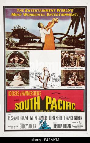 Original Film Title: SOUTH PACIFIC.  English Title: SOUTH PACIFIC.  Film Director: JOSHUA LOGAN.  Year: 1958. Credit: 20TH CENTURY FOX / Album Stock Photo