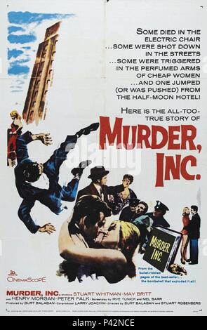 Original Film Title Murder Inc English Title Murder Inc Film Director Stuart Rosenberg Year 1960 Credit 20th Century Fox Album Stock Photo Alamy