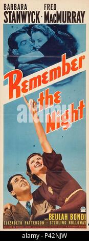 Original Film Title: REMEMBER THE NIGHT.  English Title: REMEMBER THE NIGHT.  Film Director: MITCHELL LEISEN.  Year: 1940. Credit: PARAMOUNT PICTURES / Album Stock Photo