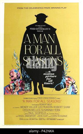 Original Film Title: A MAN FOR ALL SEASONS.  English Title: A MAN FOR ALL SEASONS.  Film Director: FRED ZINNEMANN.  Year: 1966. Credit: COLUMBIA PICTURES / Album Stock Photo