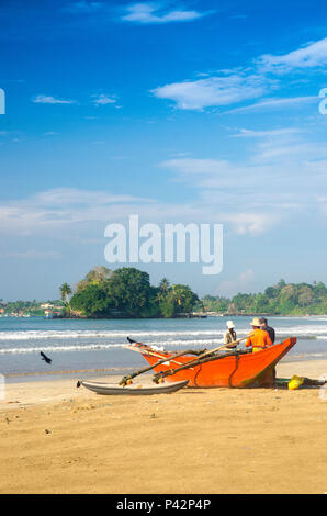 Weligama beach, Sri Lanka Stock Photo