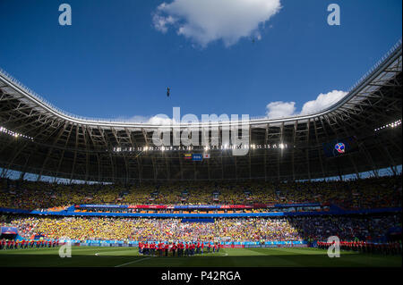 Saransk, Russland. 19th June, 2018. Overview of Midwest Stadium from inside, Feature, General, Random, Colombia (COL) - Japan (JPN) 1: 2, Preliminary Round, Group H, Game 16, 19.06.2018 in Saransk; Football World Cup 2018 in Russia from 14.06. - 15.07.2018. | usage worldwide Credit: dpa/Alamy Live News Stock Photo