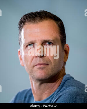 Sochi, Russia. 20th June, 2018. Team Manager/Manager Oliver Bierhoff answers the questions of journalists GES/Football/World Cup 2018 Russia: DFB Press Conference, Sochi, 20.06.2018 GES/Soccer/Football/Worldcup 2018 Russia: DFB Press Conference, Sochi, June 20, 2018 | usage worldwide Credit: dpa/Alamy Live News Stock Photo