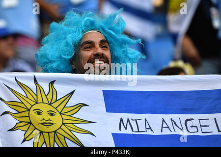 Rostov On Don, Russland. 20th June, 2018. Fan, football fan Argentina, man, male. Uruguay (Saudi Arabia (KSA) 1-0, preliminary round, group A, match 18, on 20/06/2018 in Rostov-on-Don, Rostov Arena Football World Cup 2018 in Russia from 14.06 - 15.07.2018. | Usage worldwide Credit: dpa/Alamy Live News Stock Photo