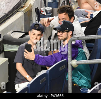 Bronx, NY, USA. 20th June, 2018. Jimmy Fallon attends Yankees vs Seattle at Yankee Stadium on June 20, 2018 in Bronx New York. Credit: John Palmer/Media Punch/Alamy Live News Stock Photo