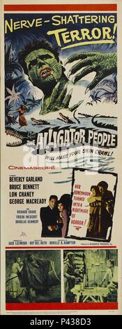 Original Film Title: THE ALLIGATOR PEOPLE.  English Title: THE ALLIGATOR PEOPLE.  Film Director: ROY DEL RUTH.  Year: 1959. Credit: API / Album Stock Photo
